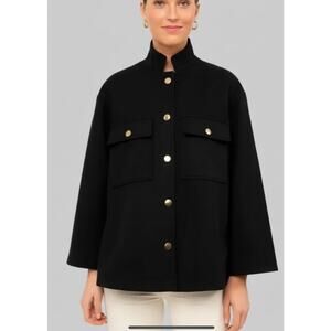 Tuckernuck Marant Black Shirt Jacket Gold Buttons Size XXL